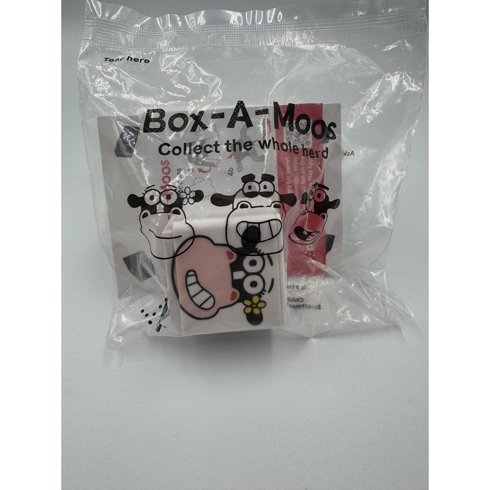 Chick-fil-A Box-A-Moos Cow Toy Sealed‎ NIP Fast Food Collectible 2024 Promo